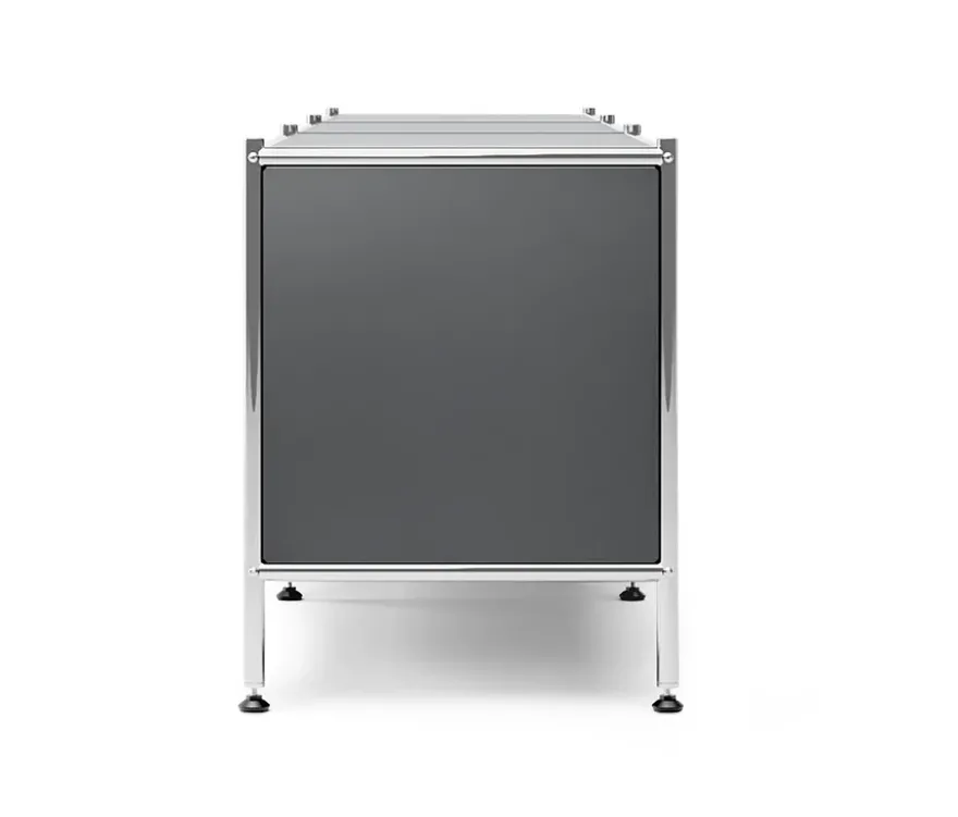 Lowboard Metall »CN3« mit 3 Klappenfächern, grau