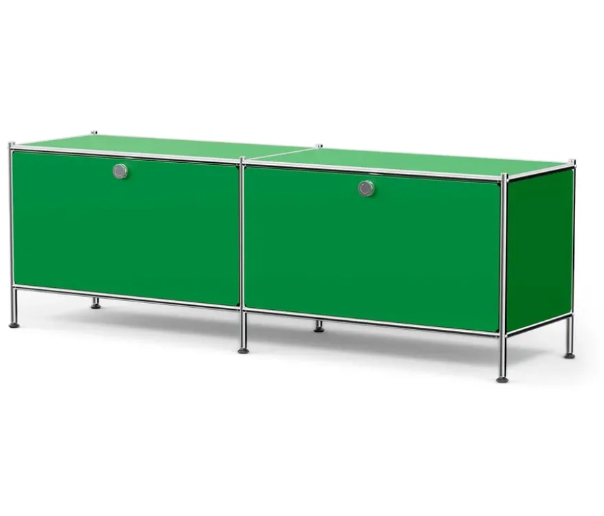 Lowboard Metall »CN3« mit 2 Klappenfächern, grün
