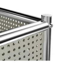 Lowboard Metall »CN3« mit Klappenfach, hellgrau