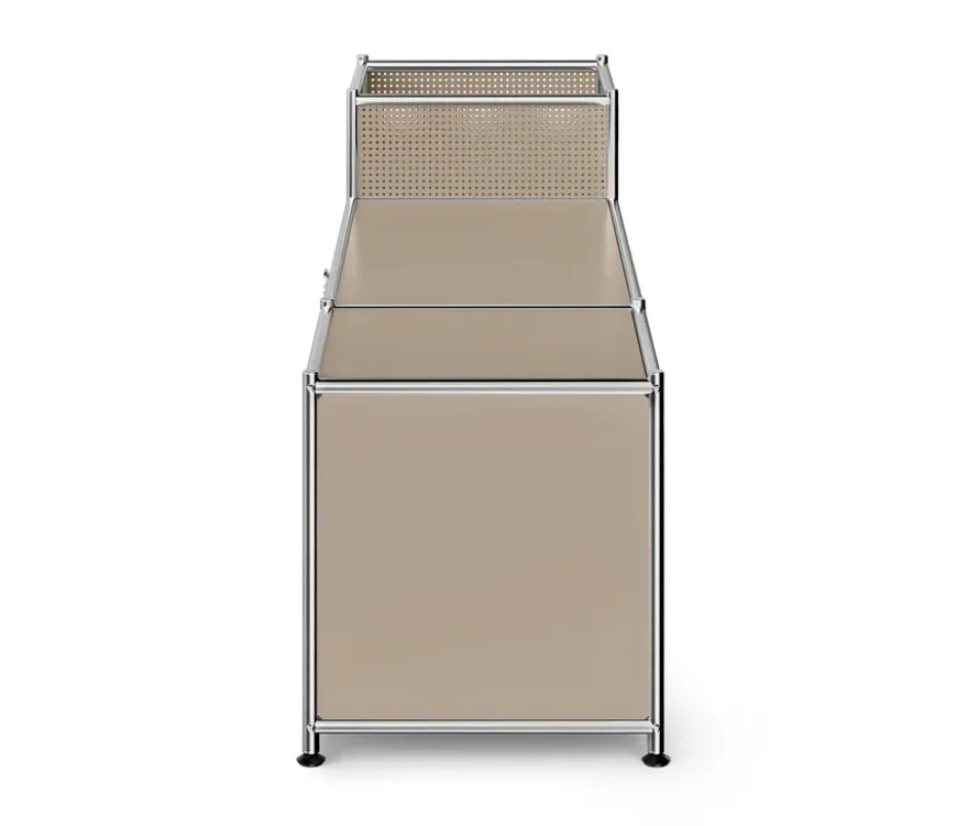 Lowboard Metall »CN3« mit Klappenfach, taupe