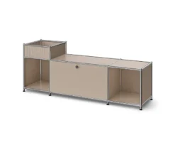 Lowboard Metall »CN3« mit Klappenfach, taupe