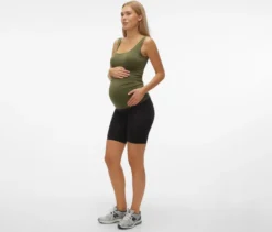 MAMALICIOUS Skinny Shorts »MLTIA JEANNE«, schwarz