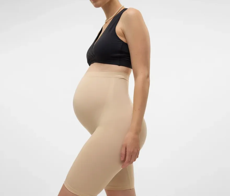 MAMALICIOUS Skinny Shorts »MLTIA JEANNE«, mellow buff