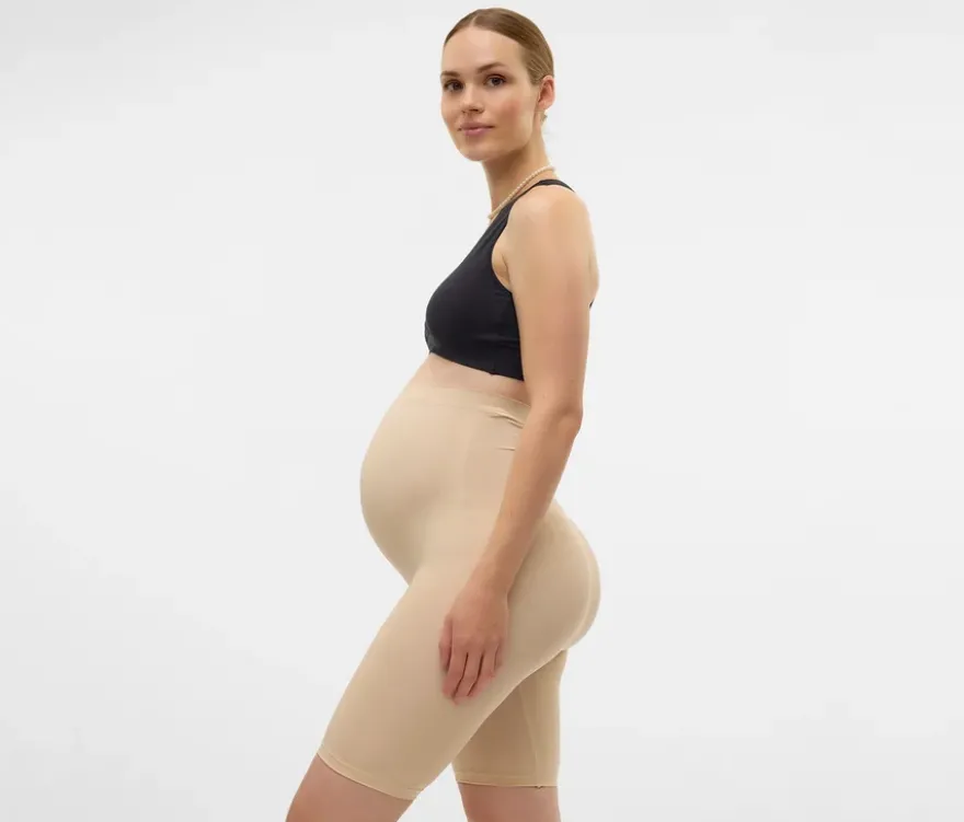MAMALICIOUS Skinny Shorts »MLTIA JEANNE«, mellow buff