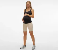 MAMALICIOUS Skinny Shorts »MLTIA JEANNE«, mellow buff