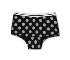 7 Mädchen-Pantys, schwarz-weiß