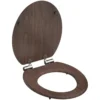 MDF WC-Sitz Dark Wood