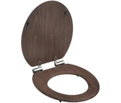 MDF WC-Sitz Dark Wood