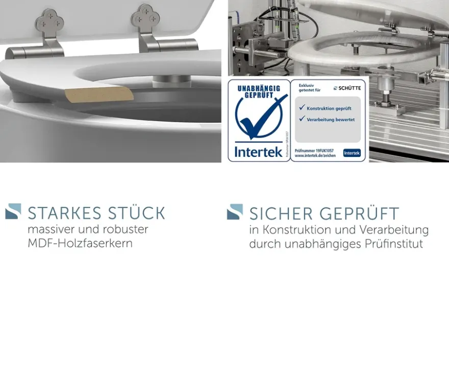 MDF WC-Sitz Dark Wood