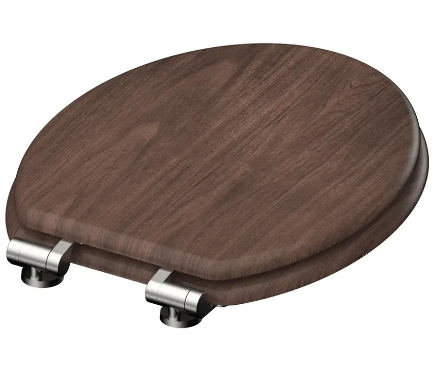MDF WC-Sitz Dark Wood
