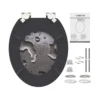 MDF WC-Sitz Grey Steel