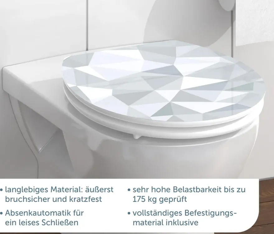 MDF WC-Sitz High Gloss Geo