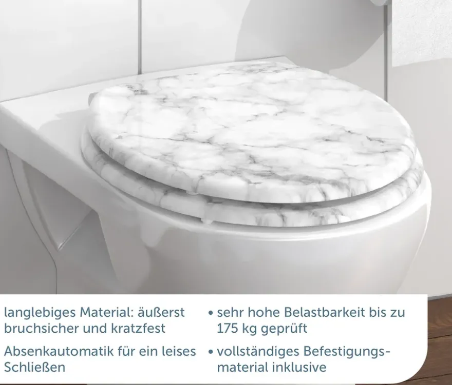 MDF WC-Sitz Marmor