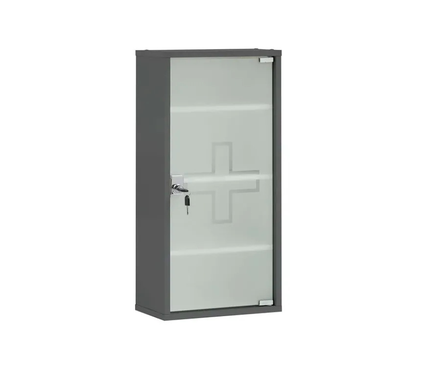 Medikamentenschrank, 1-türig, anthrazit