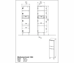 Mediumschrank »Arcena«, kaschmir