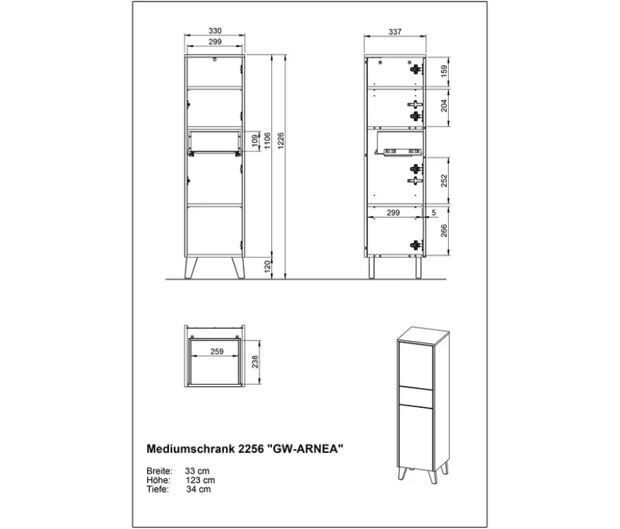 Mediumschrank »ARNEA«