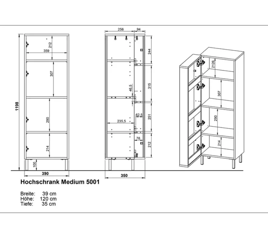 Mediumschrank »Namsos 5001«