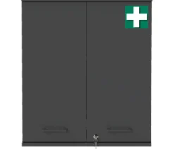 Medizinschrank »Galeno«, 2-türig, anthrazit