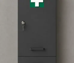 Medizinschrank »Galeno«, 1-türig, 1 Schublade, anthrazit