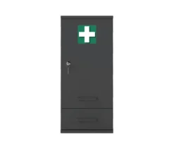 Medizinschrank »Galeno«, 1-türig, 1 Schublade, anthrazit