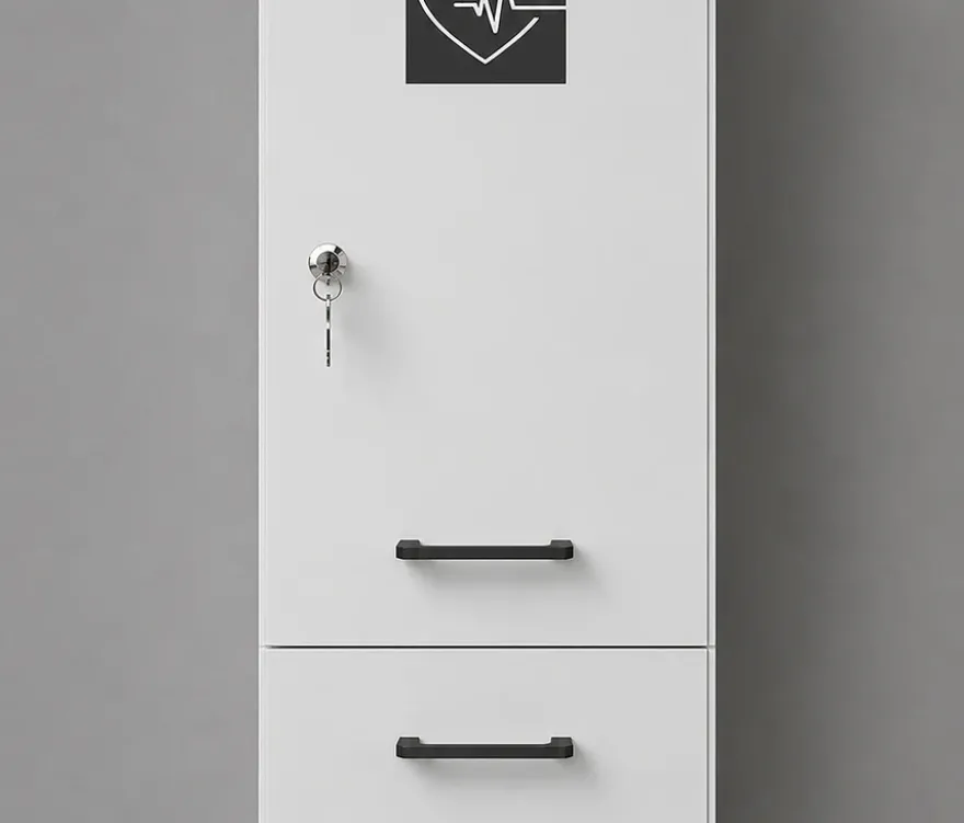 Medizinschrank »Galeno«, 1-türig, 1 Schublade, matt weiß