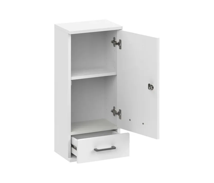 Medizinschrank »Galeno«, 1-türig, 1 Schublade, matt weiß