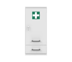 Medizinschrank »Galeno«, 1-türig, 1 Schublade, matt weiß