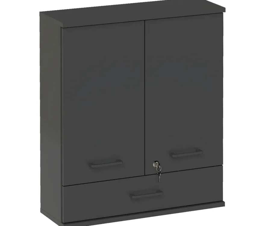 Medizinschrank »Galeno«, 2-türig, 1 Schublade, anthrazit