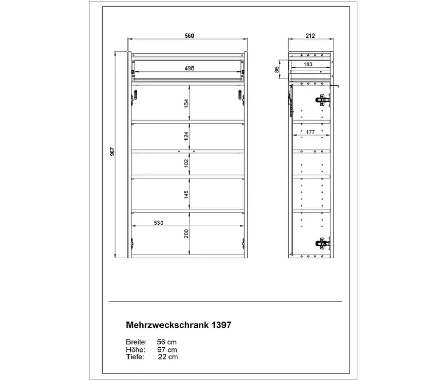 Mehrzweckschrank »Ameca«, kaschmir