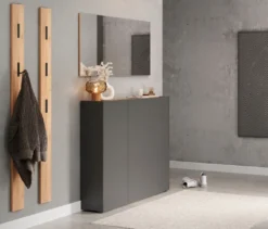 Mehrzweckschrank »Libbiano«, graphit/eiche, ca. 105 cm