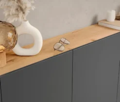 Mehrzweckschrank »Libbiano«, graphit/eiche, ca. 105 cm