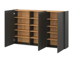 Mehrzweckschrank »Libbiano«, graphit/eiche, ca. 105 cm