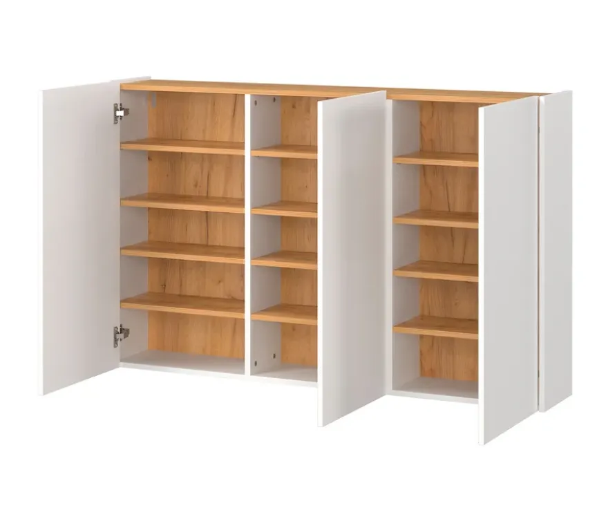 Mehrzweckschrank »Libbiano«, weiß/eiche, ca. 87 cm