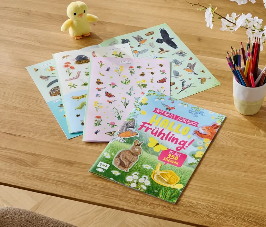 Mein buntes Stickerbuch »Hallo Frühling!«