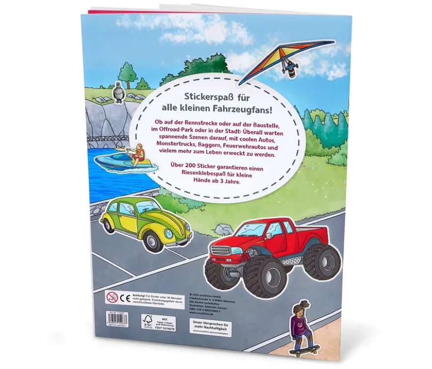 Mein Stickerbuch »Fahrzeuge«