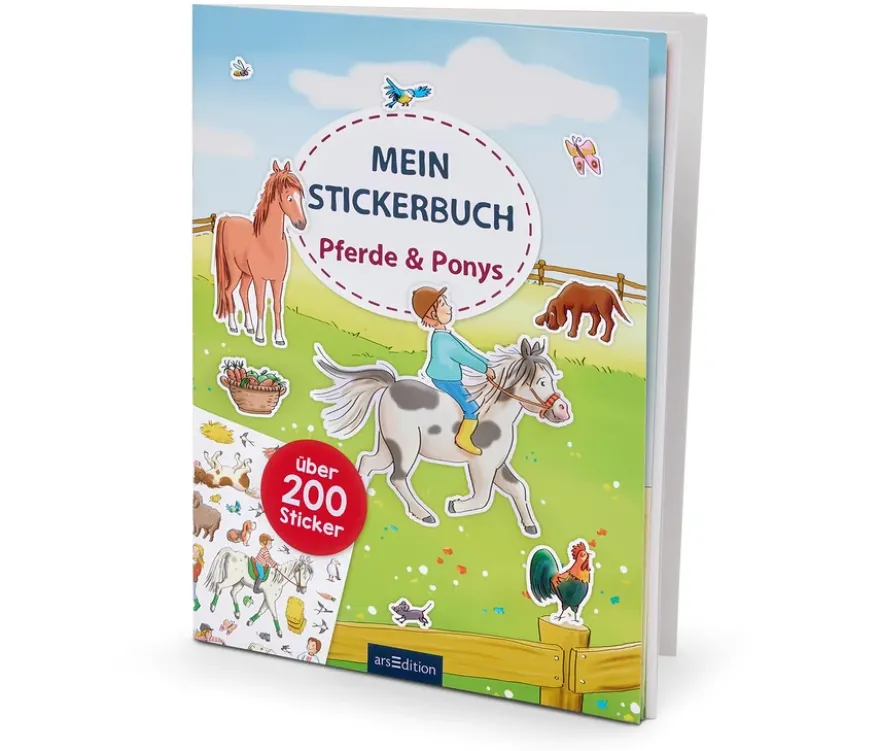 Mein Stickerbuch »Pferde und Ponys«