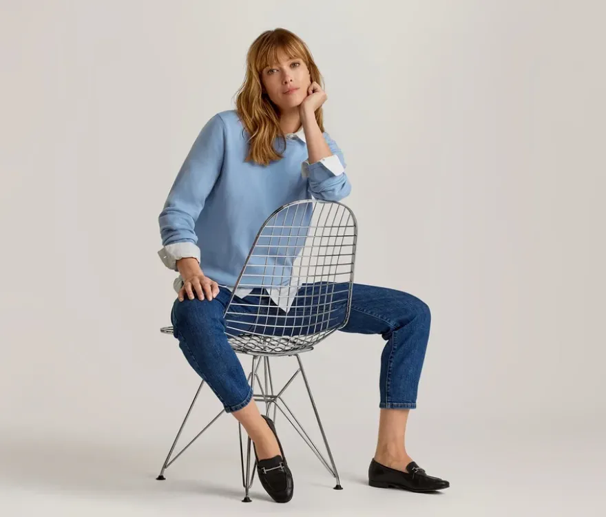 Merino-Feinstrickpullover, hellblau