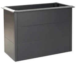 Metall-Hochbeet mit Stauraum und Aufsatz