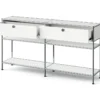 Metall-Konsole »CN3 Slim Line« mit 2 Schubladen, weiß