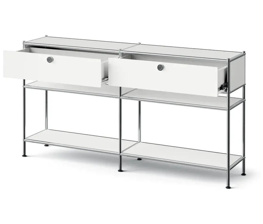 Metall-Konsole »CN3 Slim Line« mit 2 Schubladen, weiß