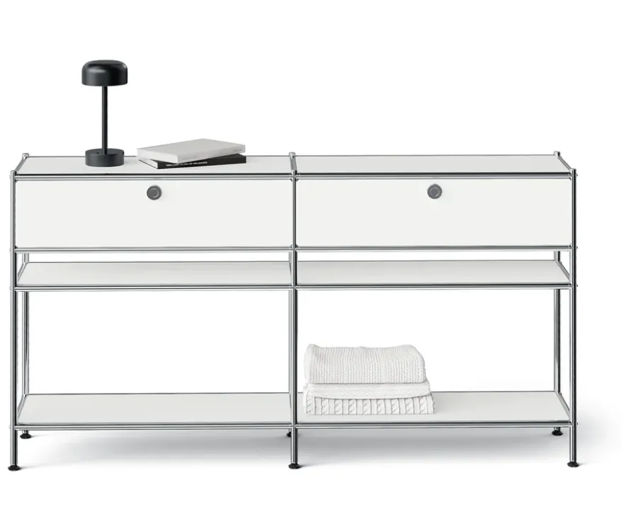 Metall-Konsole »CN3 Slim Line« mit 2 Schubladen, weiß