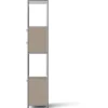 Metall-Regal »CN3 Slim Line« mit 2 versetzbaren Schubladen und 1 versetzbaren Klappe, taupe