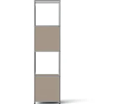 Metall-Regal »CN3 Slim Line« mit 2 versetzbaren Schubladen und 1 versetzbaren Klappe, taupe