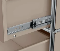 Metall-Regal »CN3 Slim Line« mit 2 versetzbaren Schubladen und 1 versetzbaren Klappe, taupe