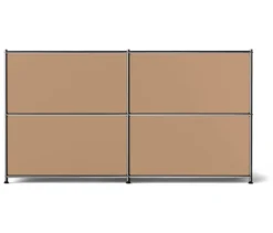 Metall-Sideboard »CN3« mit 4 Klappenfächern, toffee