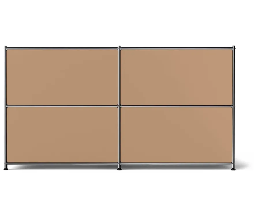 Metall-Sideboard »CN3« mit 4 Klappenfächern, toffee