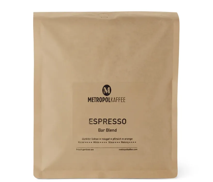 METROPOL KAFFEE - Bar Blend Espresso - 1 kg Ganze Bohne