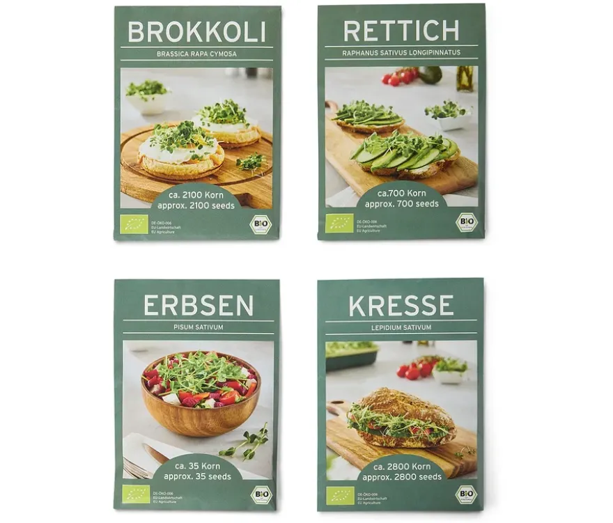 4 Microgreens-Klassiker