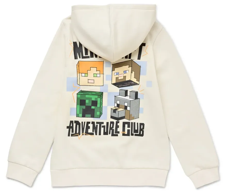 MINECRAFT Kinder-Hoodie mit angerauter Innenseite