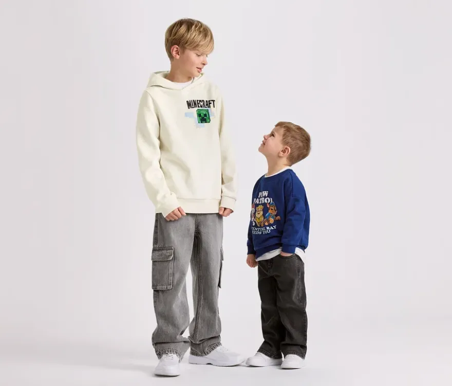 MINECRAFT Kinder-Hoodie mit angerauter Innenseite